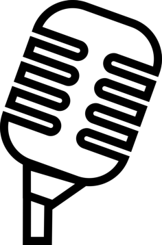 Professional Condenser Microphone Outline Icon Svg Vector, Free Vectors File